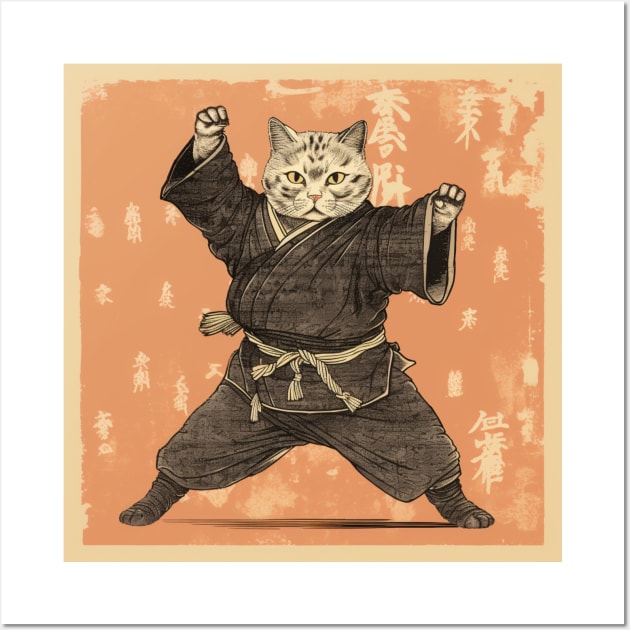 Edo cat Wall Art by SHAKIR GAUTAMA 